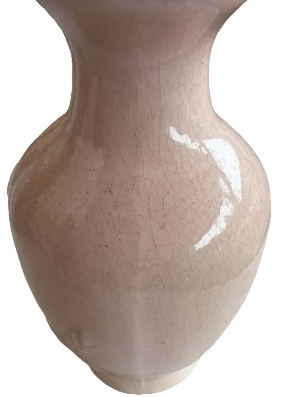 Vintage Pink Victorian Bud Vase Tea Rose Crackle Glaze Mini Unique Rare4.5”